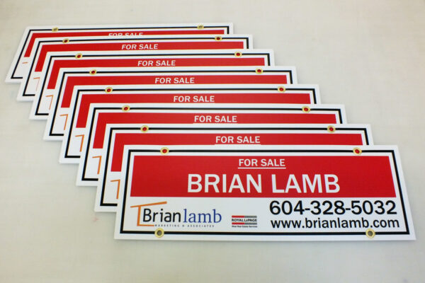 10"x 24" condo signs