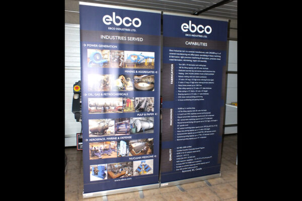 33.5"x 79" standard retractable banner