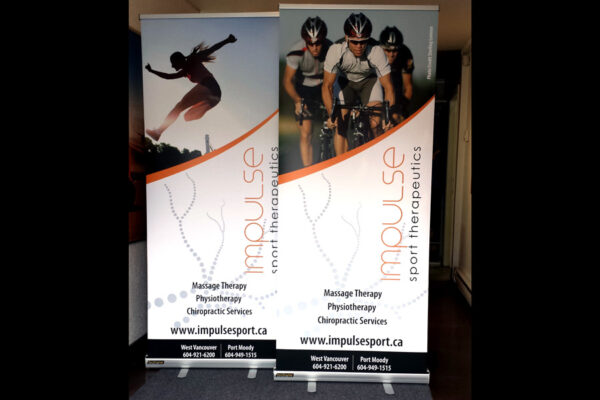 33.5"x 79" standard retractable banner