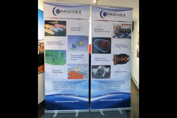 33.5"x 79" standard retractable banner